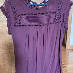 Daniel Rainn Becru Lace Detail Blouse